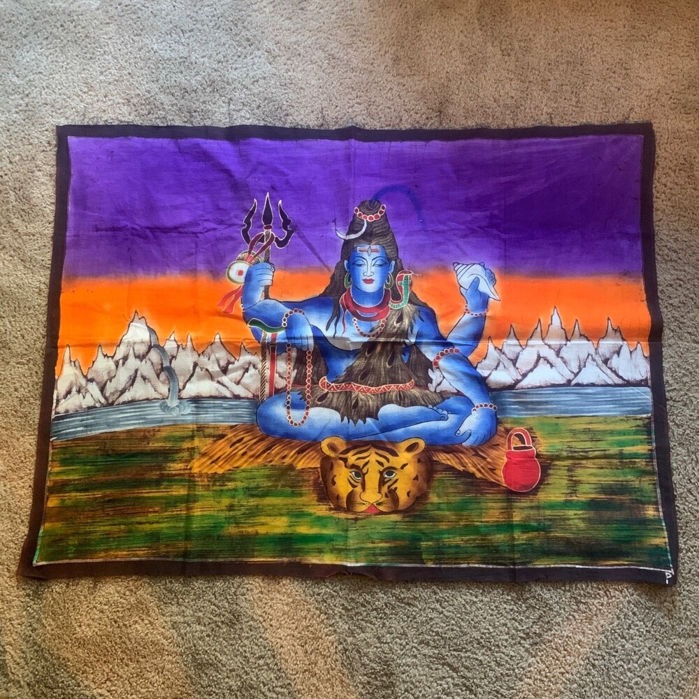 Beautiful Handpainted Buddha Walldrape